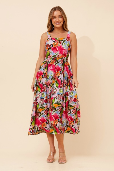 OCTIVIA FLORAL MAXI DRESS