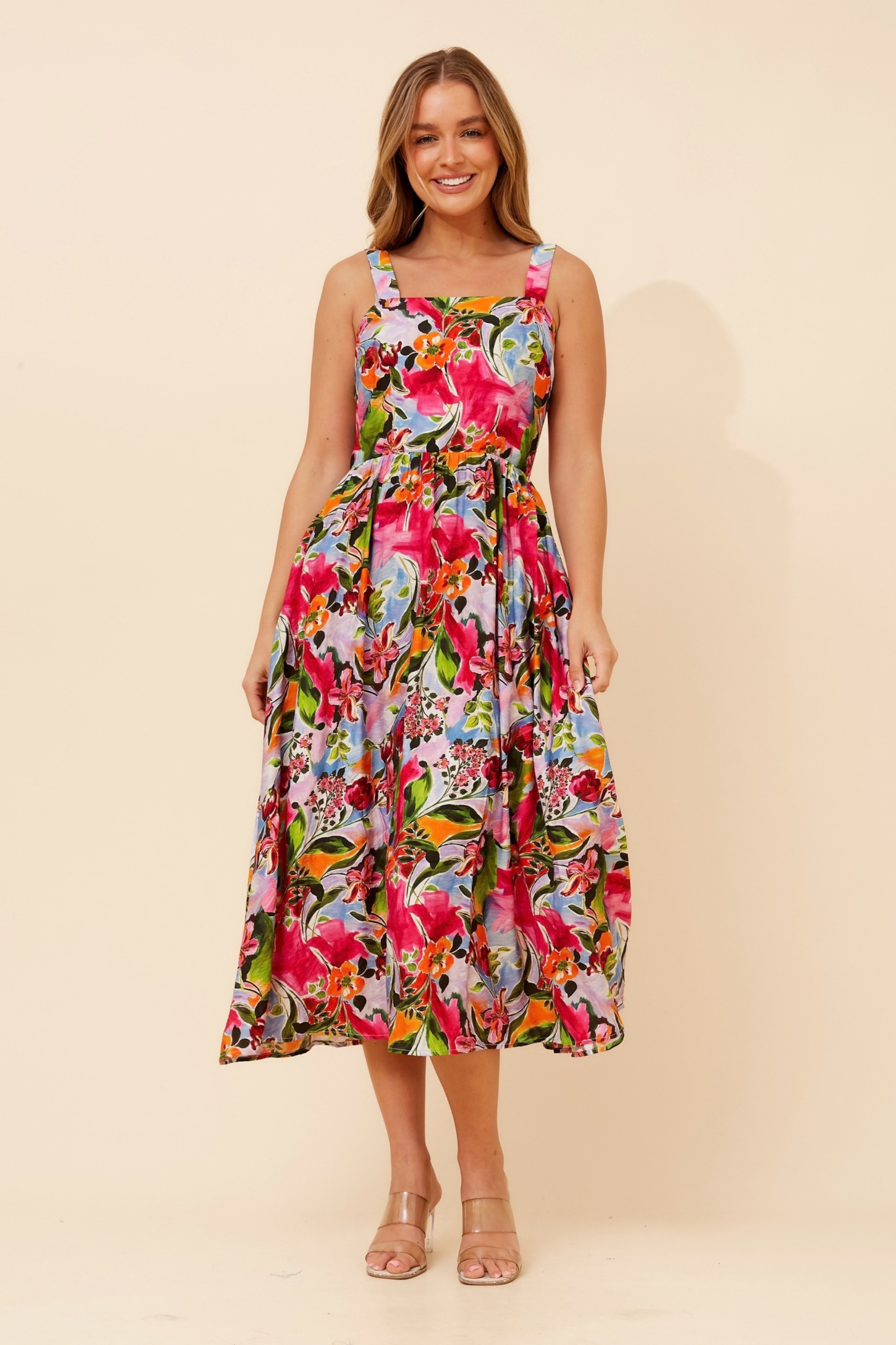 OCTIVIA FLORAL MAXI DRESS