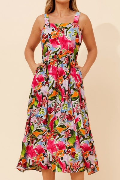 OCTIVIA FLORAL MAXI DRESS
