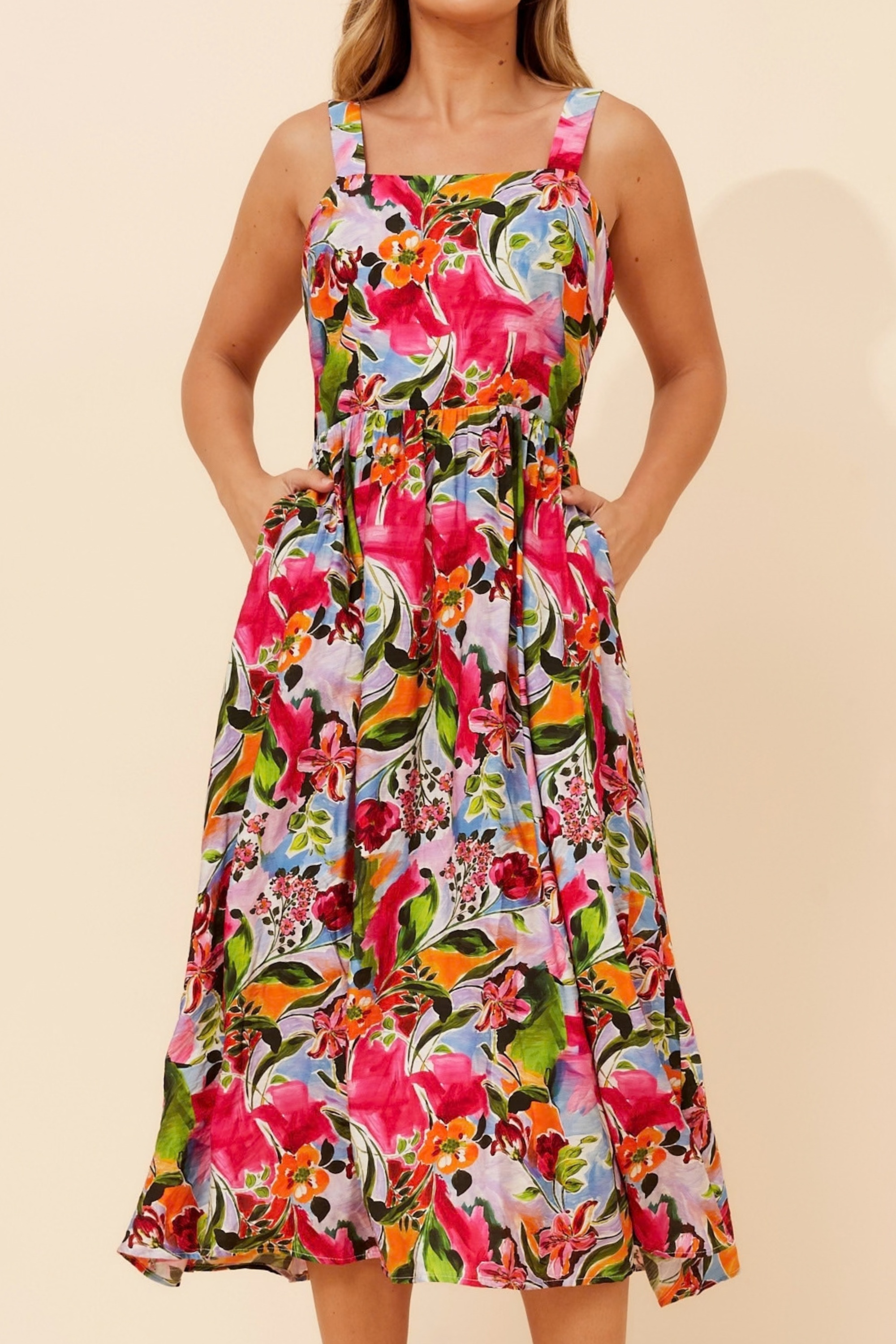 OCTIVIA FLORAL MAXI DRESS
