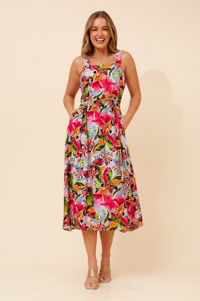 OCTIVIA FLORAL MAXI DRESS