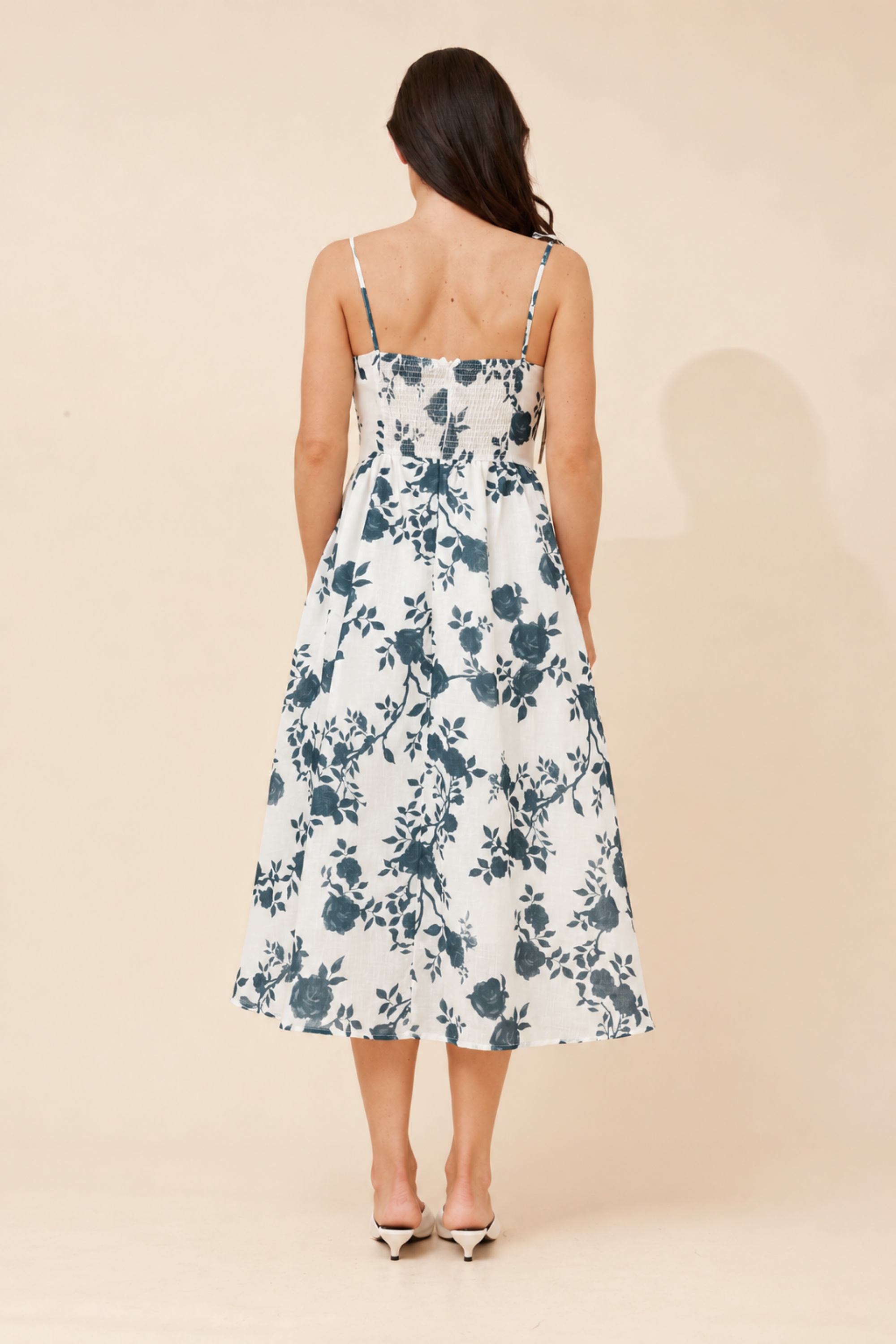 ODELE FLORAL MIDI DRESS