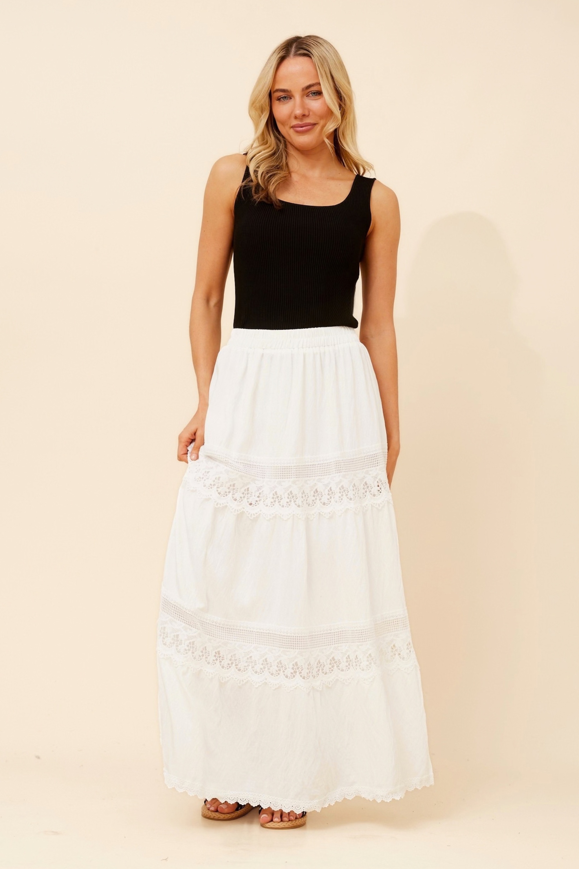 ODITI LACE MAXI SKIRT