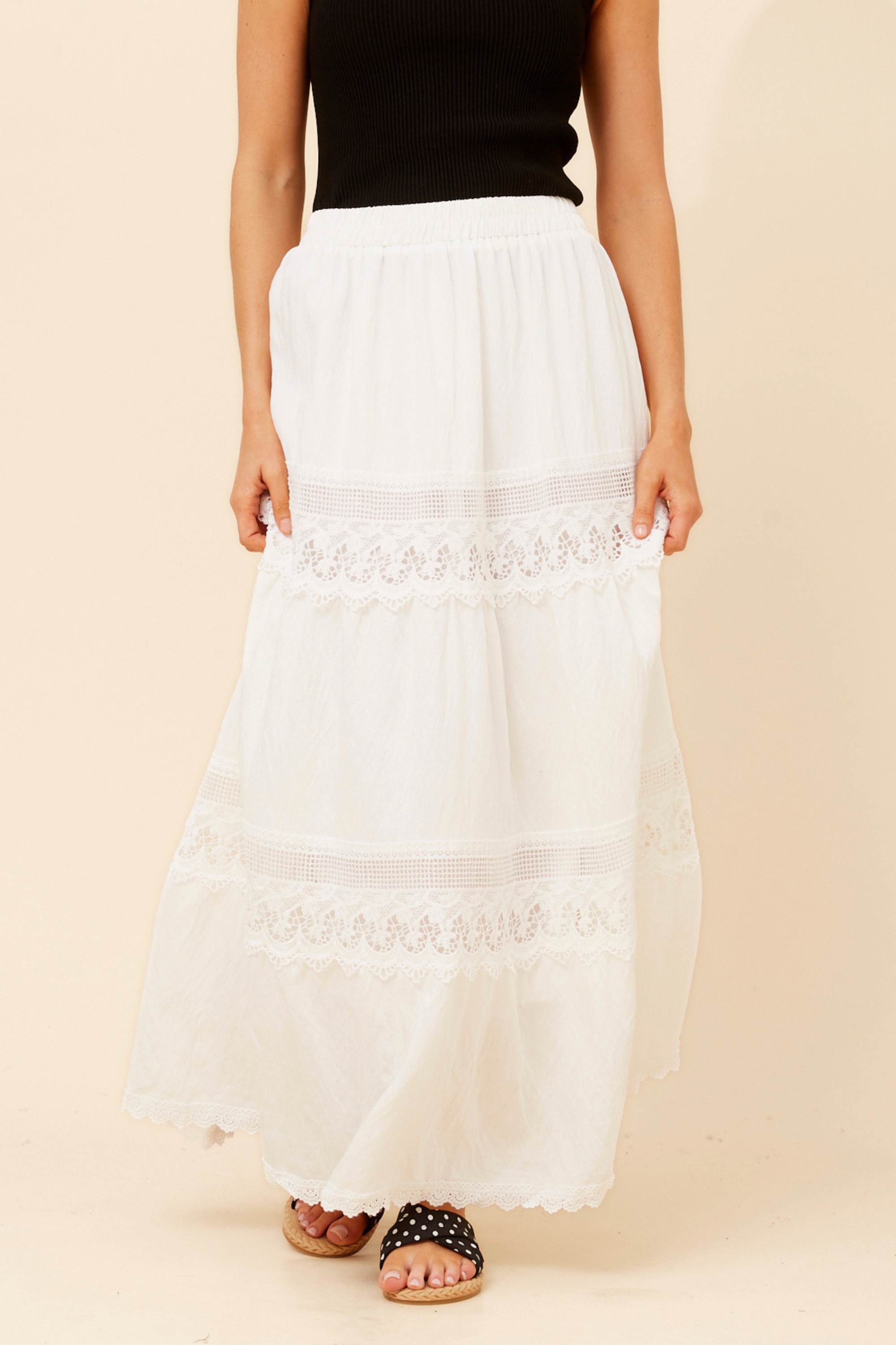 ODITI LACE MAXI SKIRT