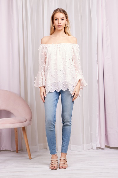OFF SHOULDER LACE TOP