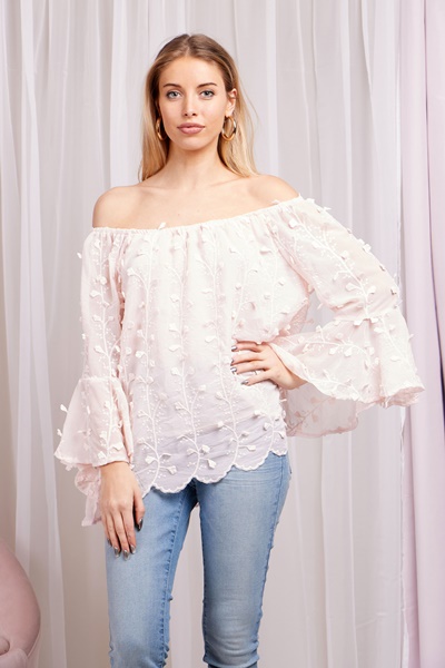 OFF SHOULDER LACE TOP