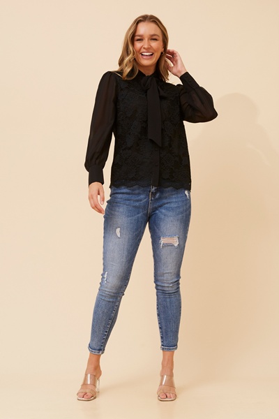 OLEA SOLID BLOUSE