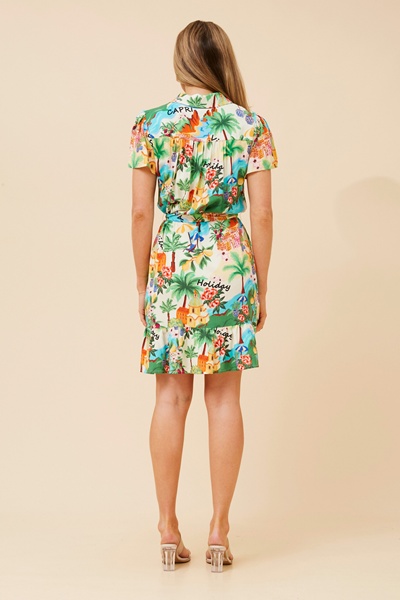 OLIVE WANDERLUST SHORT DRESS