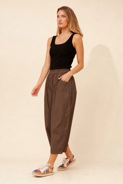 OLIVET SOLID BARREL PANTS