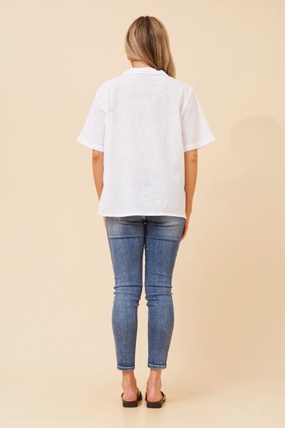 OMYA PALM TREE PRINT TOP