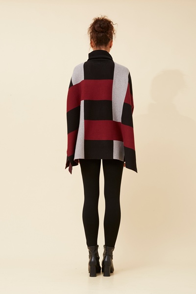 ONYX CHECK KNIT PULLOVER