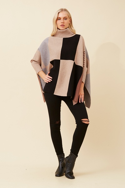 ONYX CHECK PRINT PULLOVER