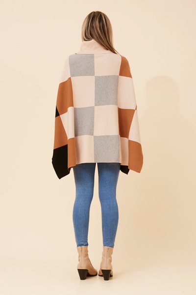 ONYX COLOUR BLOCK KNIT PULLOVER