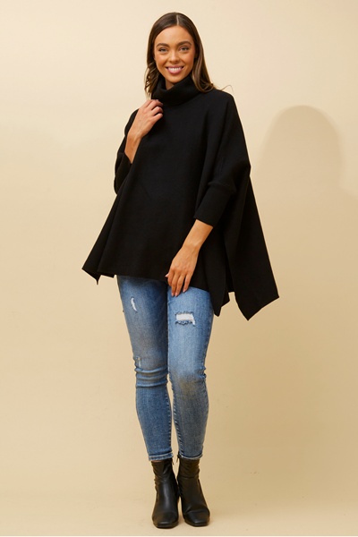 ONYX SOLID KNIT PULLOVER