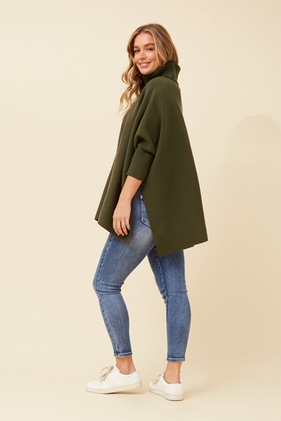 ONYX SOLID KNIT PULLOVER