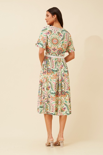ORALIA FLORAL MIDI DRESS