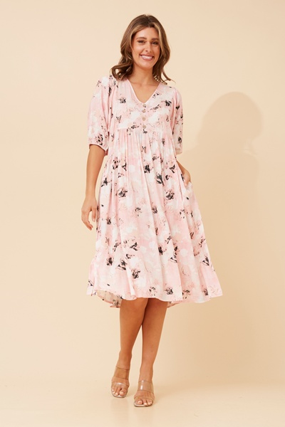 ORAZIA FLORAL MIDI DRESS