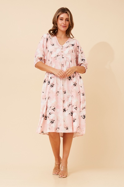 ORAZIA FLORAL MIDI DRESS