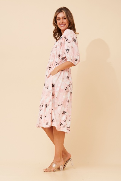 ORAZIA FLORAL MIDI DRESS