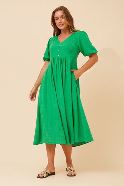 ORAZIA LINEN BLEND DRESS