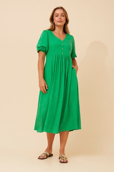 ORAZIA LINEN BLEND DRESS