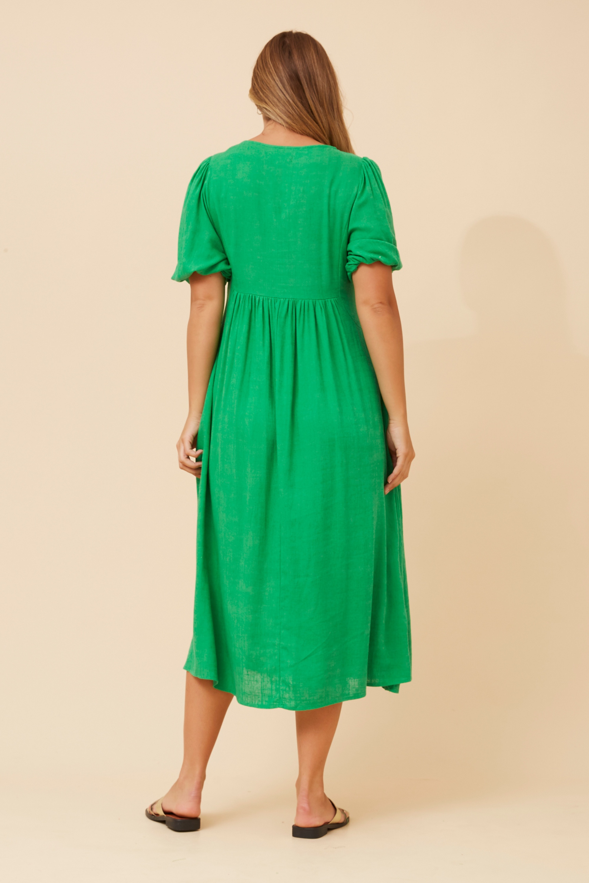 ORAZIA LINEN BLEND DRESS