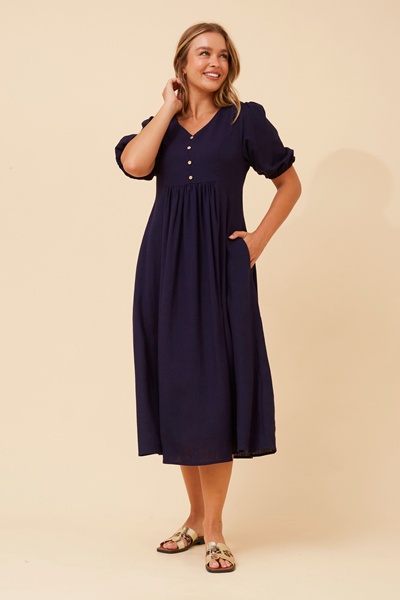 ORAZIA LINEN BLEND DRESS