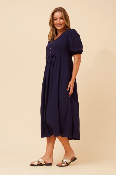 ORAZIA LINEN BLEND DRESS