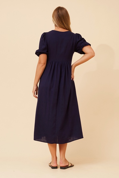 ORAZIA LINEN BLEND DRESS