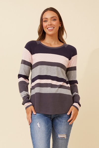 ORELLA COLOUR BLOCK KNIT PULLOVER