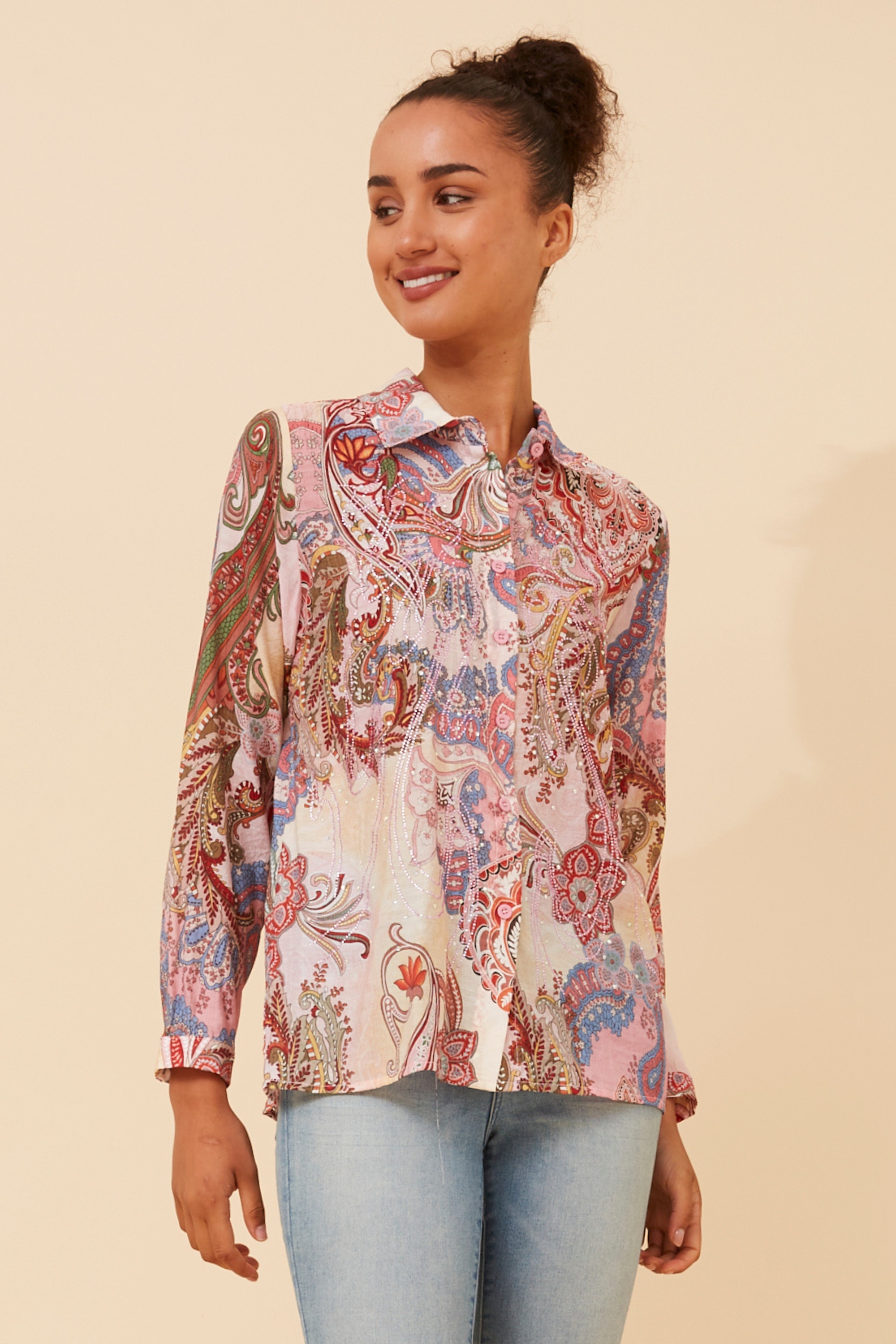 ORENDA ABSTRACT PRINT SHIRT