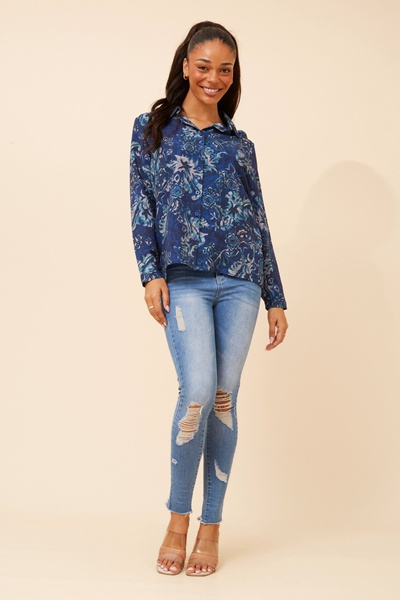 ORENDA ABSTRACT PRINT SHIRT