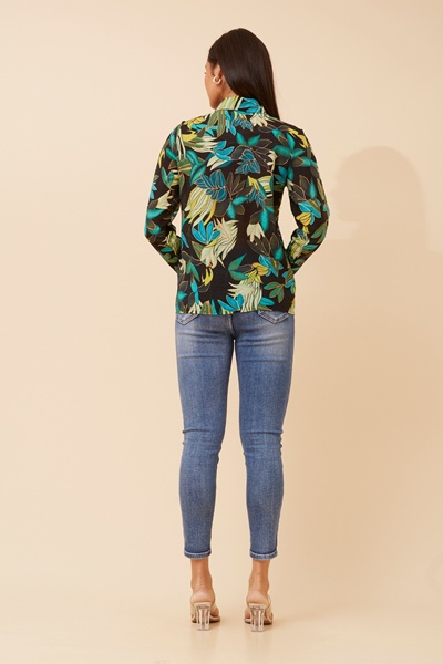 ORENDA LEAF PRINT SHIRT