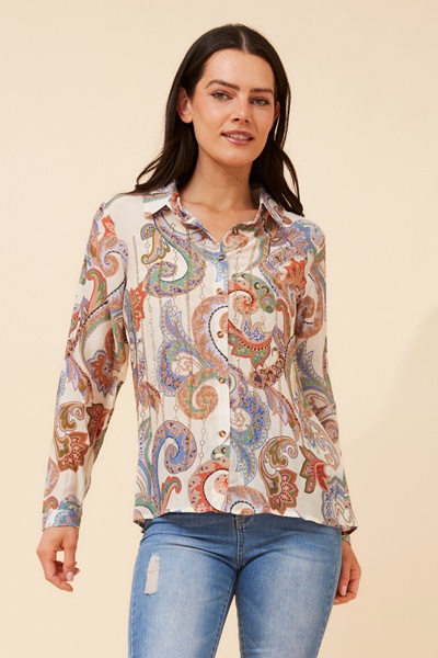 ORENDA PAISLEY PRINT SHIRT