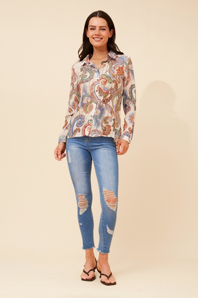 ORENDA PAISLEY PRINT SHIRT