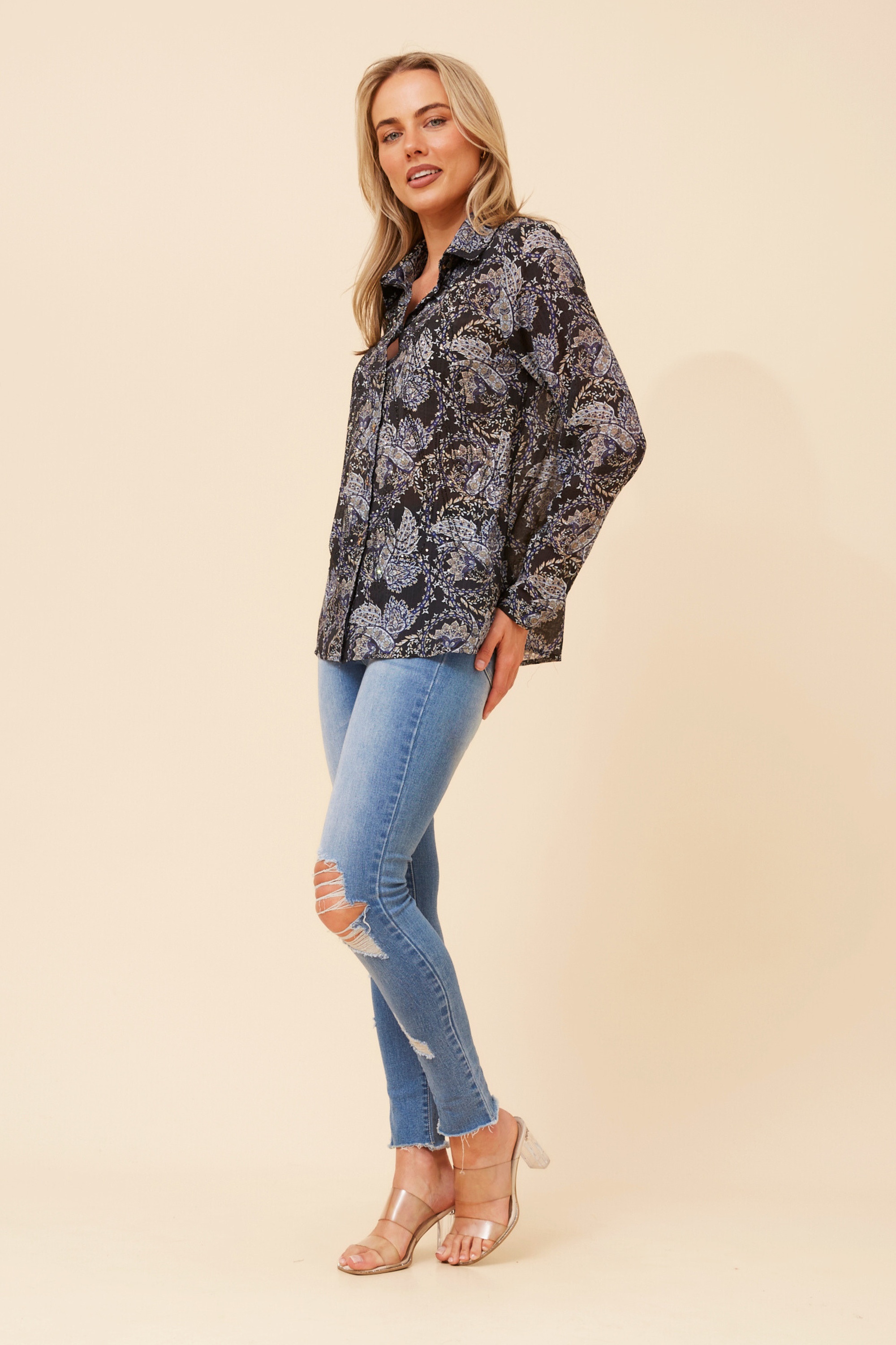 ORENDA PAISLEY PRINT SHIRT