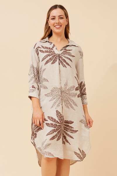 ORTENSIA LINEN DRESS