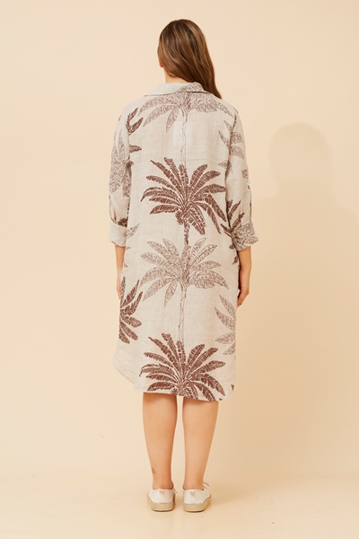 ORTENSIA LINEN DRESS