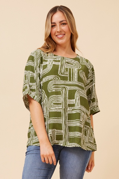 OSMOND ABSTRACT PRINT TOP