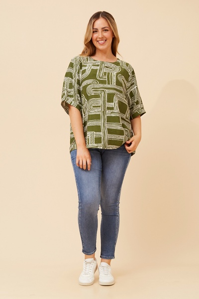 OSMOND ABSTRACT PRINT TOP