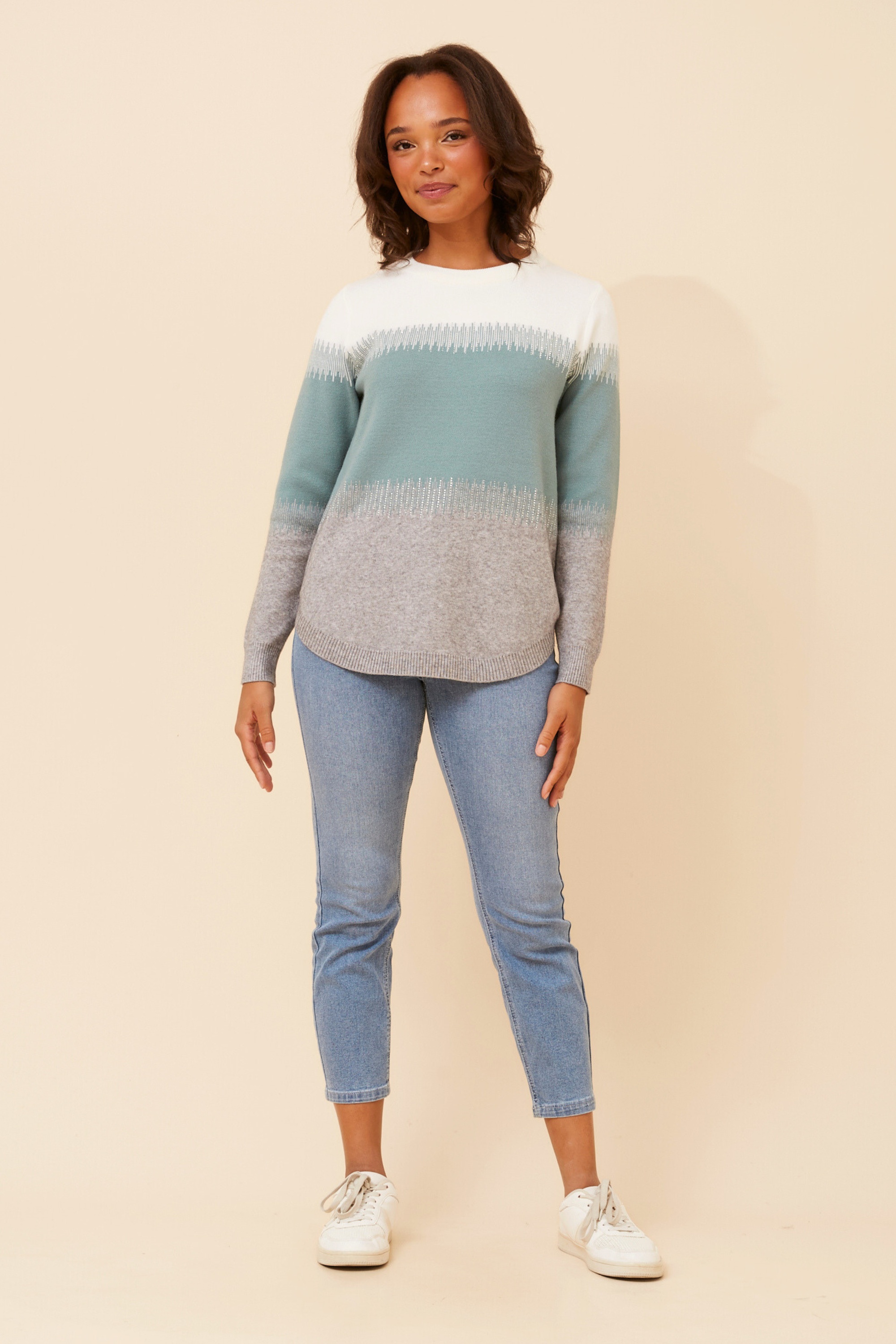 OTIS COLOUR-BLOCK KNIT PULLOVER