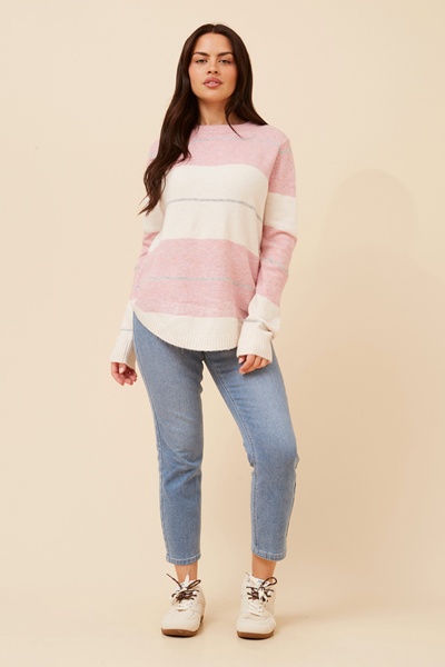 OTIS COLOUR-BLOCK KNIT PULLOVER