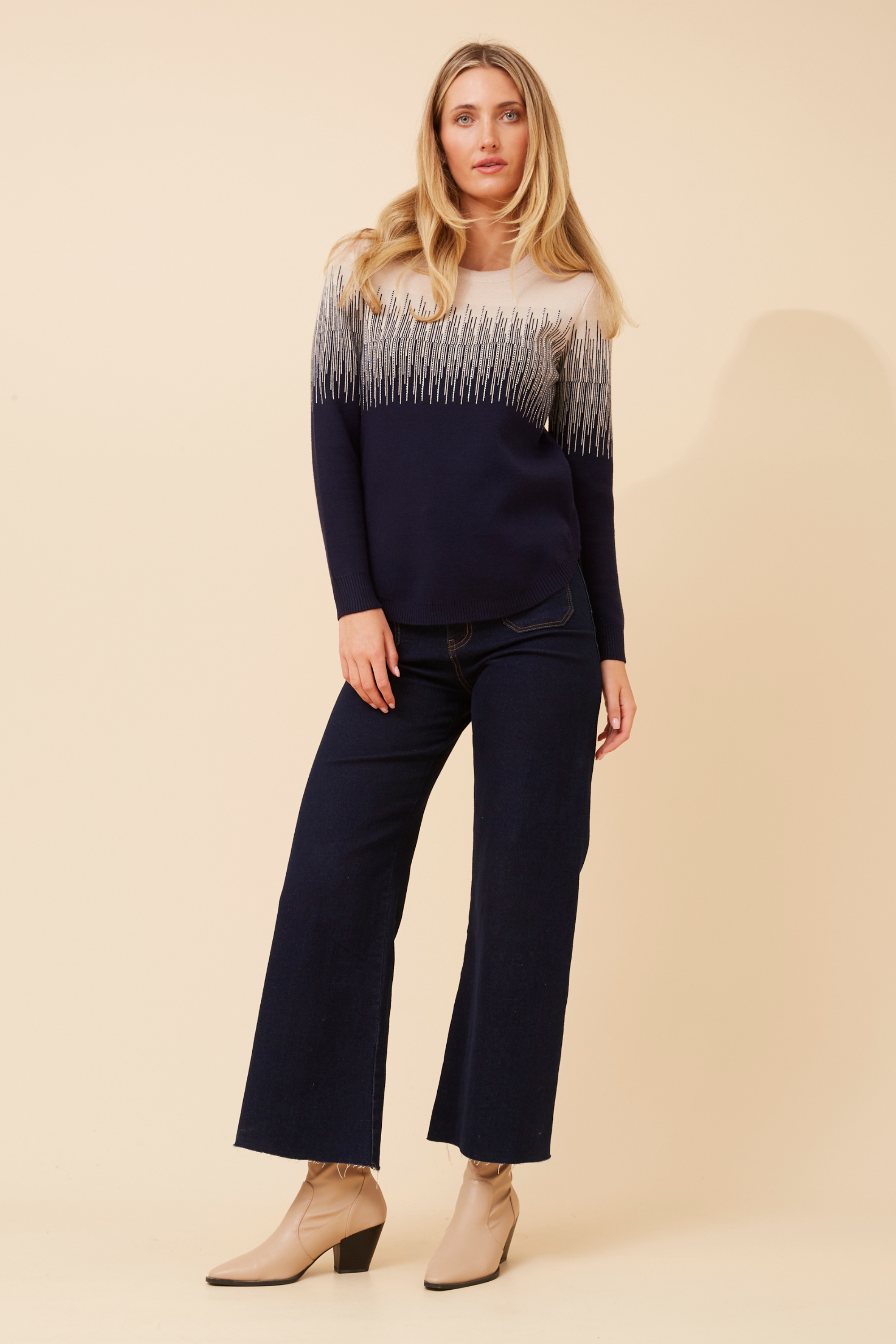 OTIS DIAMANTE KNIT PULLOVER