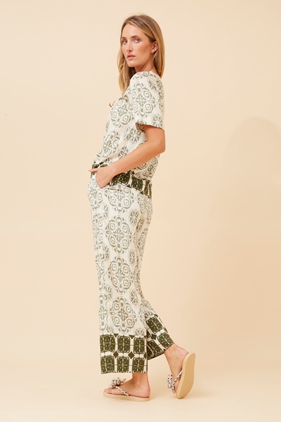 OTTAWA BORDER PRINT TOP