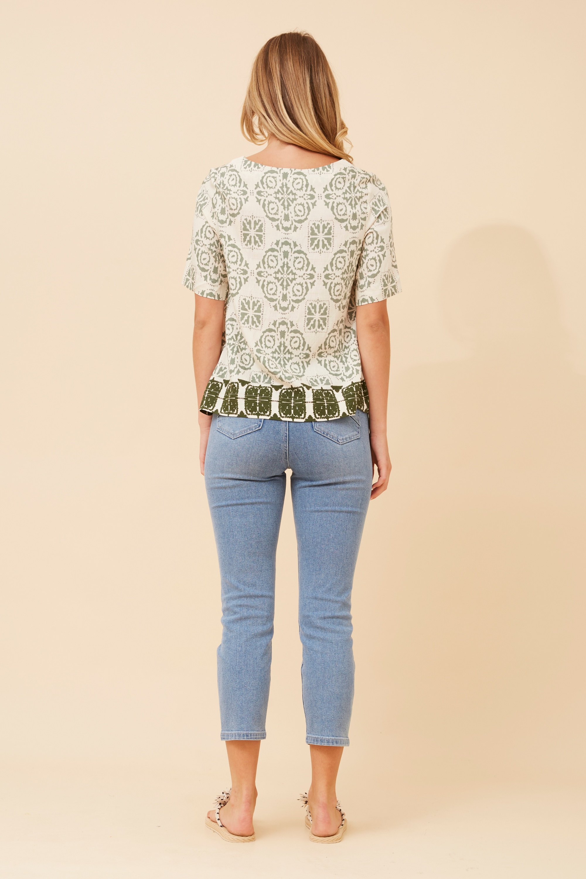 OTTAWA BORDER PRINT TOP