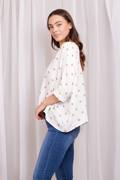 Oversized Polka dot top