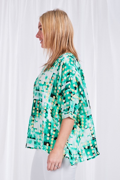 Oversized printed top