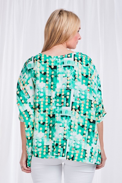 Oversized printed top