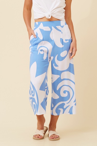 OXANA ABSTRACT PRINT CULOTTES