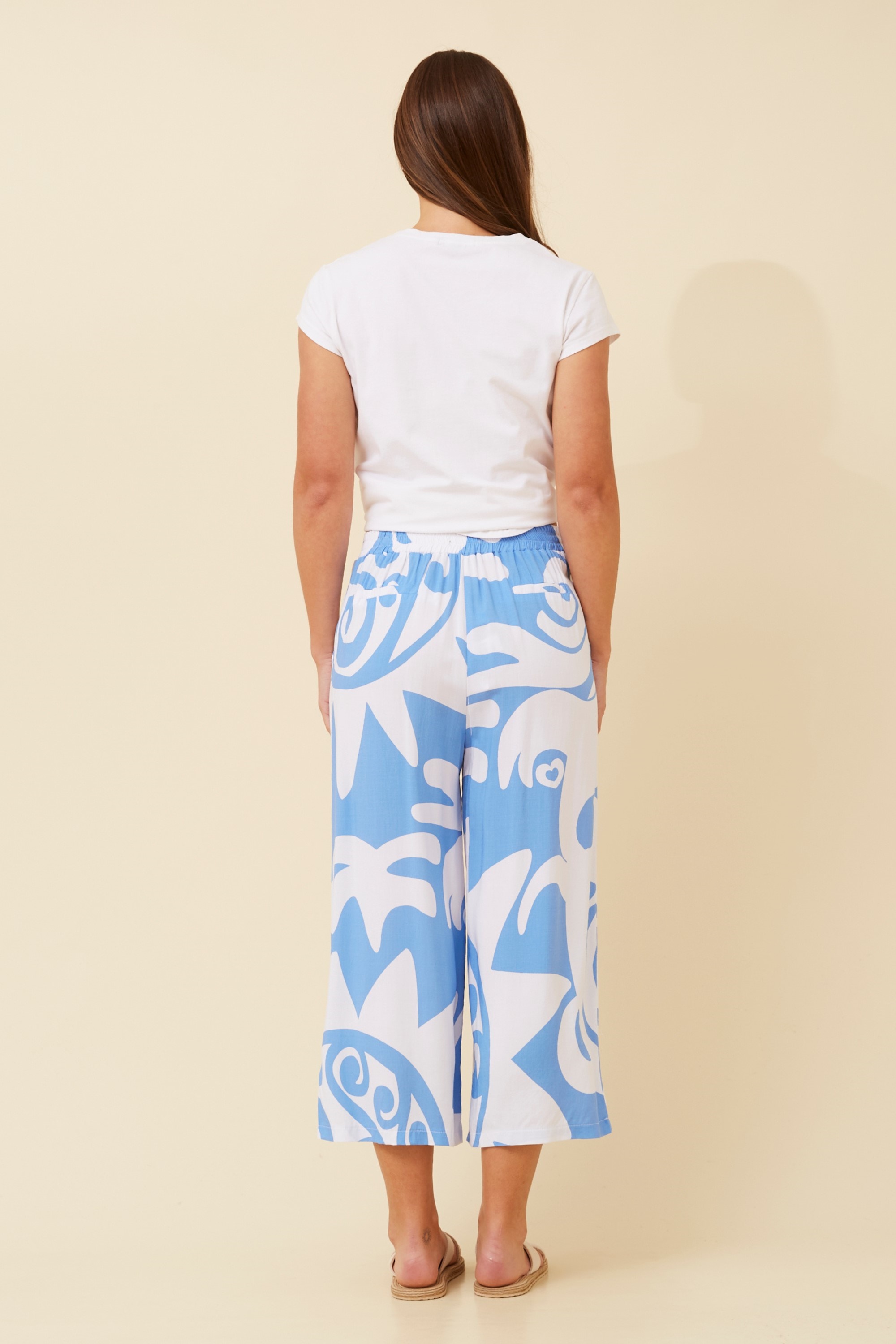 OXANA ABSTRACT PRINT CULOTTES